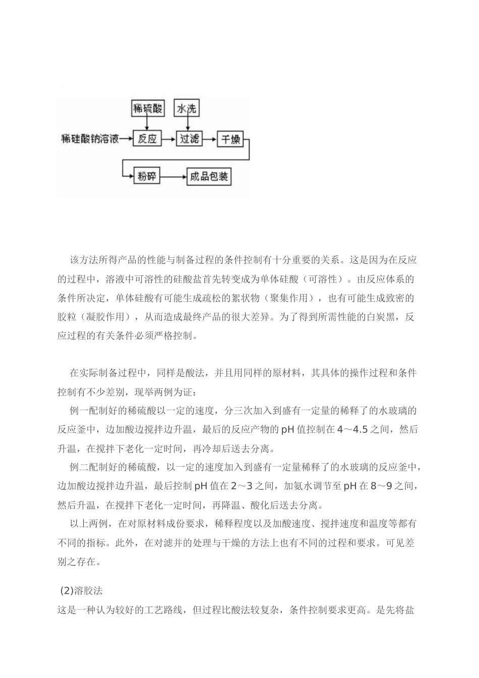 白炭黑概述及其生产工艺_第3页