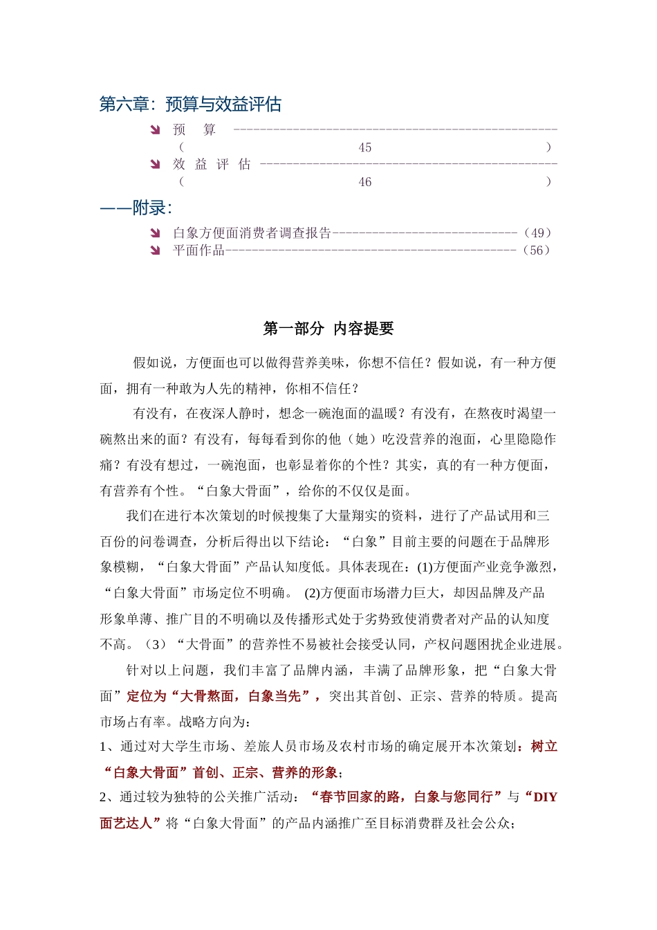 白象大骨面营销策划案_第2页