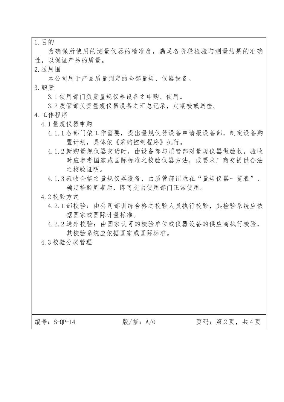 监视与测量装置管理程序文件_第2页