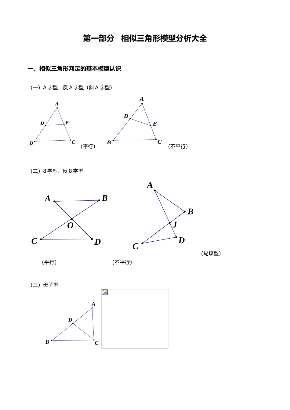 相似三角形模型分析大全_第1页