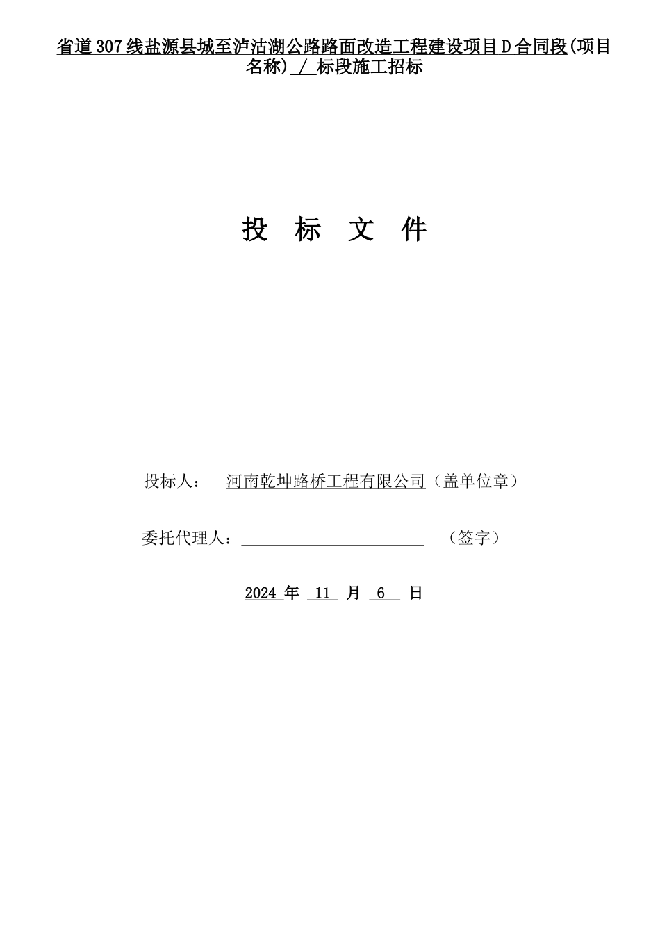 省道307线盐源县城至泸沽湖公路路面改造工程建设项目D_第2页