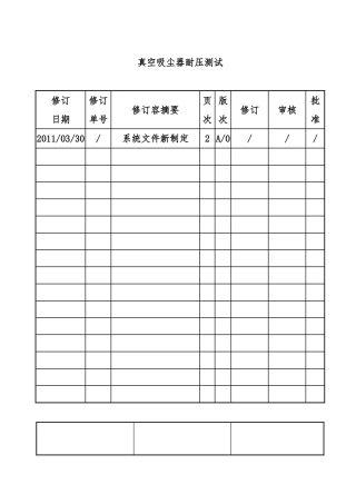 真空吸尘器耐压测试规范标准