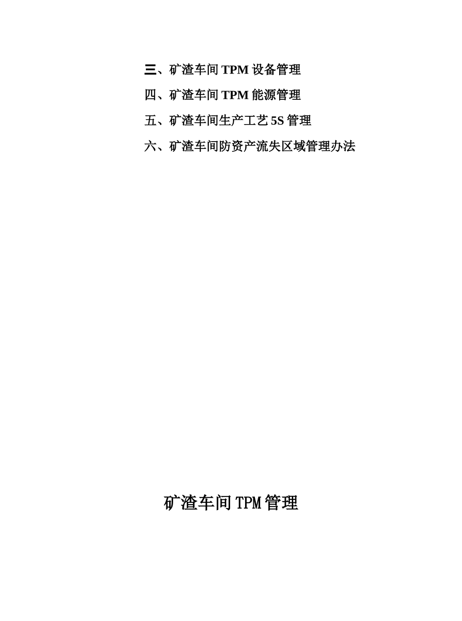 矿渣车间TPM管理制度汇编_第2页