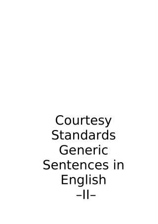 礼仪培训之礼貌的句子