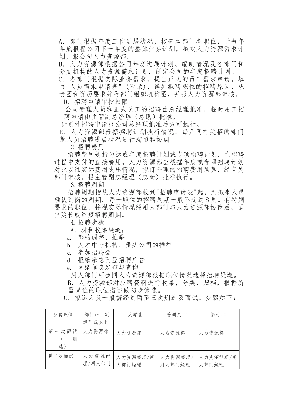 科技公司人事管理制度_第3页