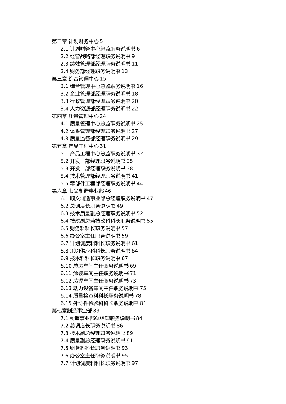 科级以上岗位职务说明书汇编_第2页