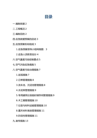 空气重污染应急救援预案
