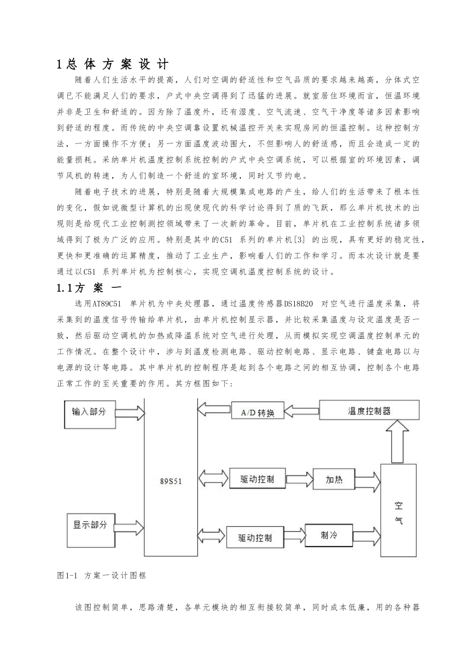 空调控制系统毕业论文_第1页