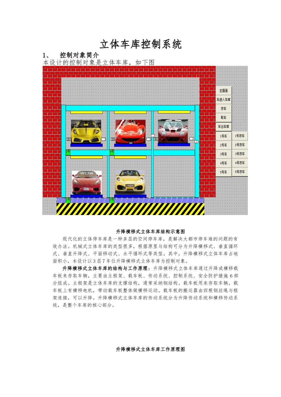 立体车库控制系统设计说明_第1页