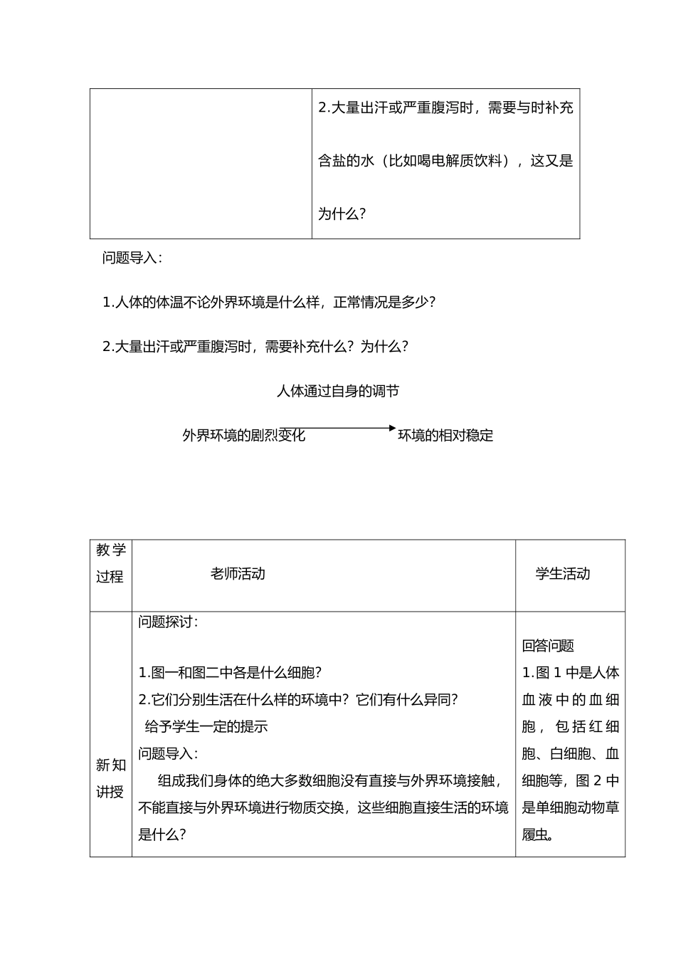 第1章人体的内环境与稳态教（学）案_第3页