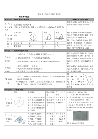 第22讲-与圆有关的位置关系