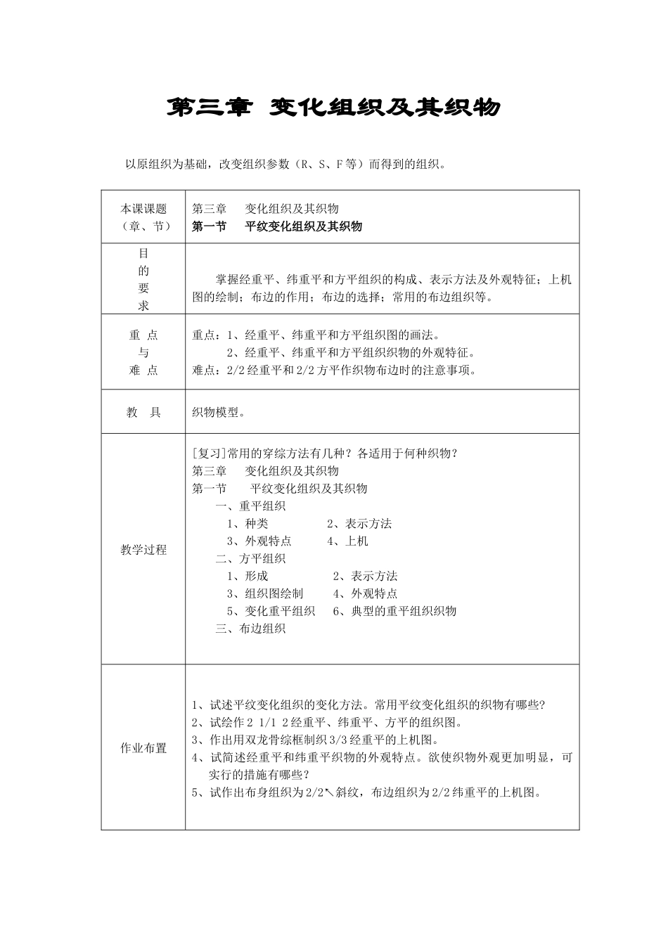 第三章变化组织及其织物_第1页