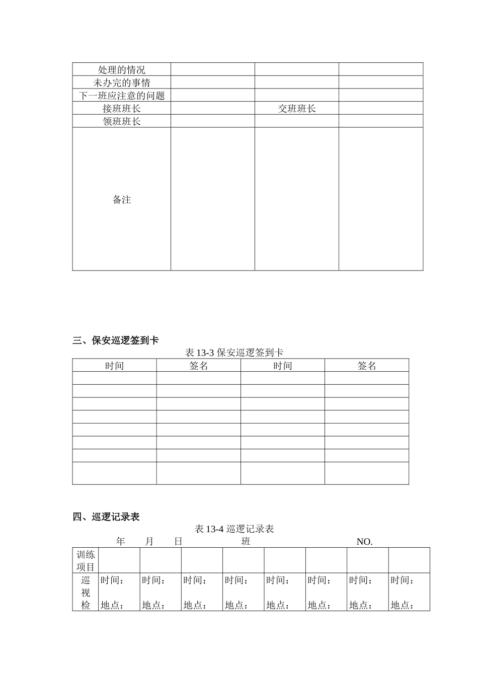 第三节保安部管理表格_第2页
