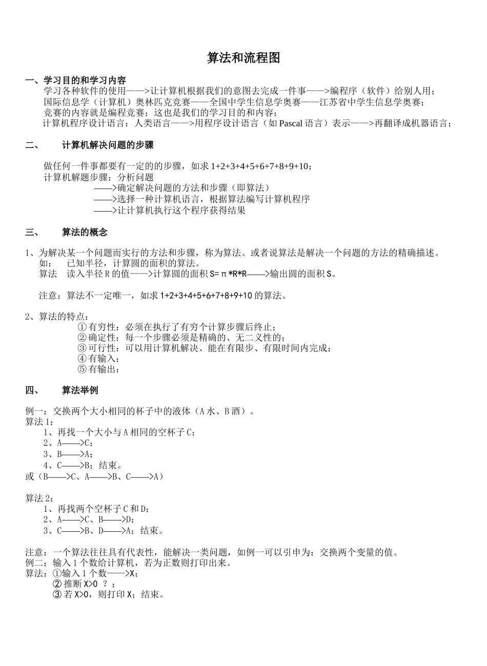 算法和流程图_第1页