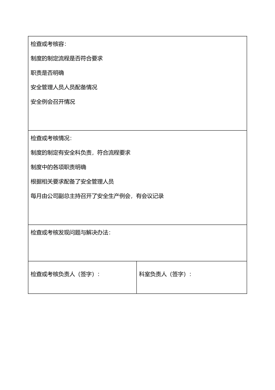 管理制度执行检查记录表参考_第3页