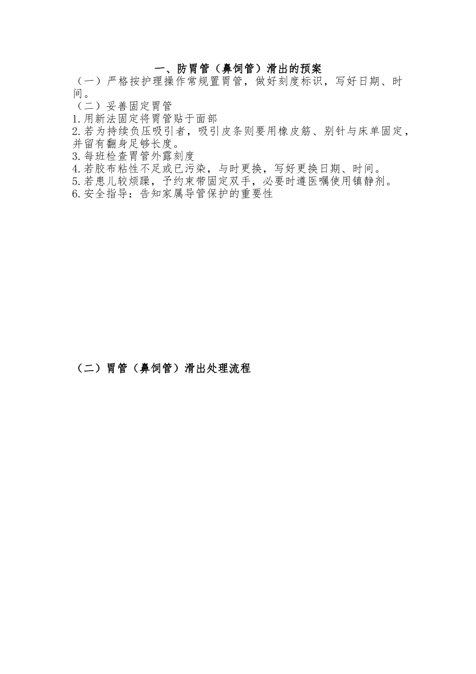 管道滑脱预案与处理流程图_第1页
