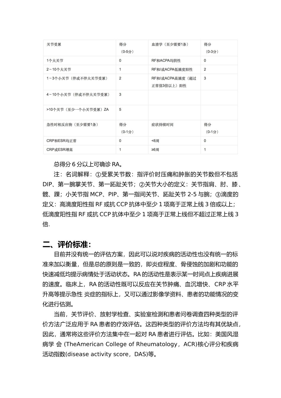 类风湿关节炎诊断与评价标准_第2页