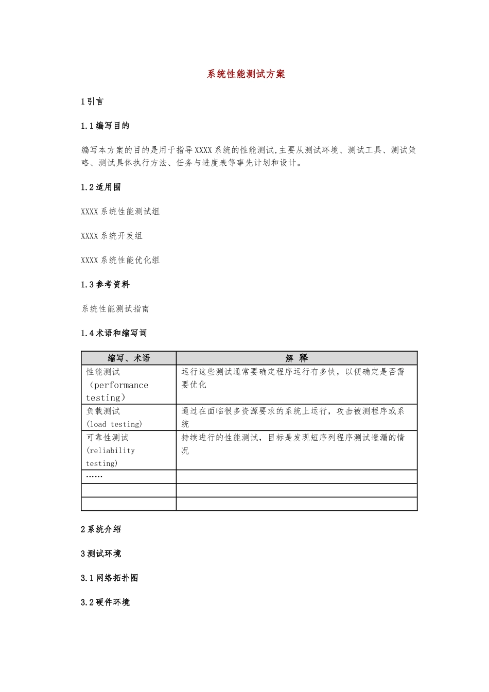 系统性能测试与WAS使用_第1页