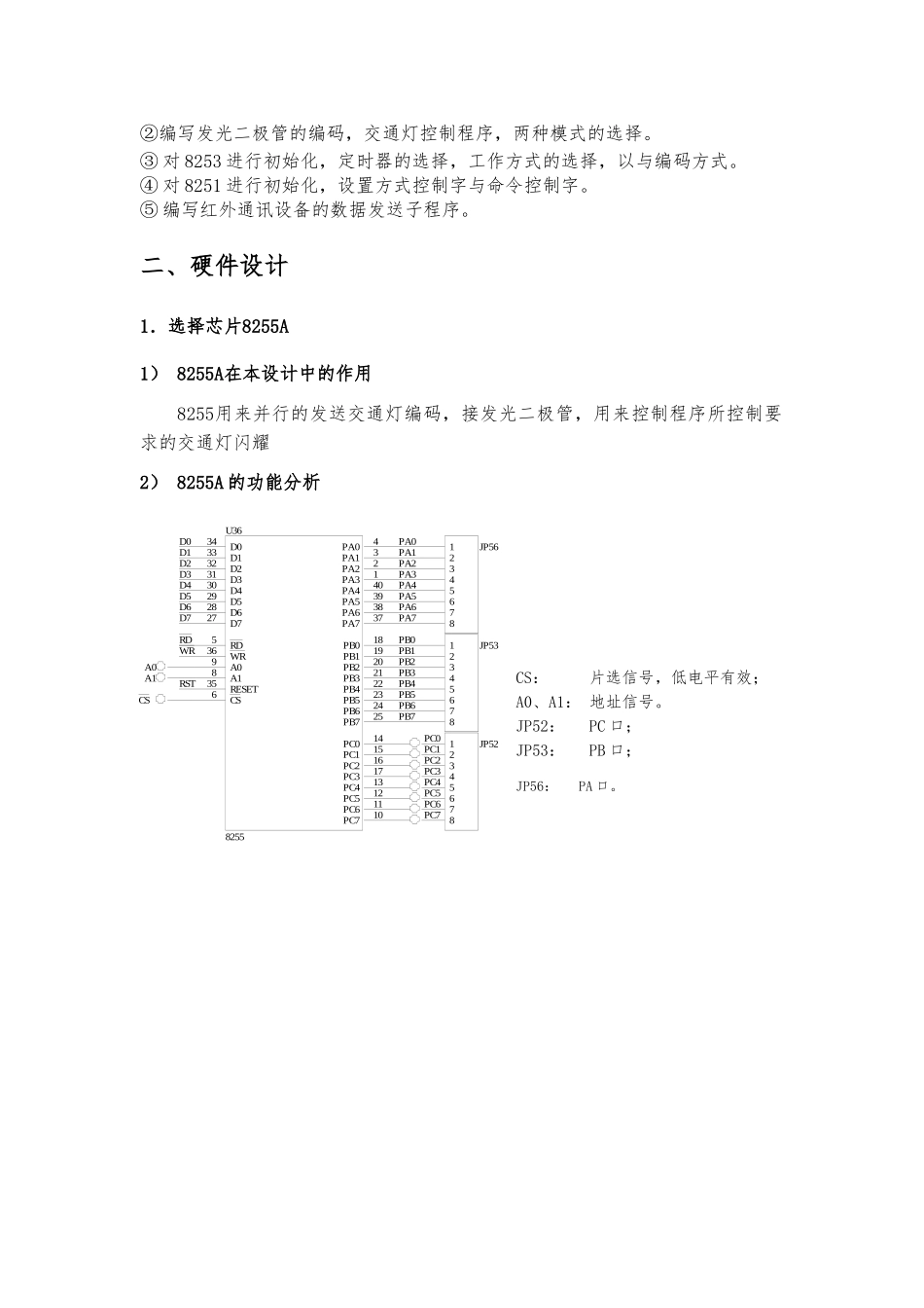 红外控制交通灯的设计与实现微机课程设计报告书_第3页