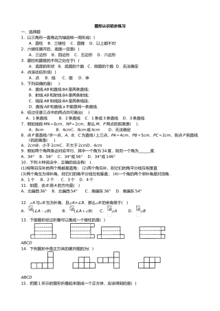 练习_图形认识初步_全章练习13