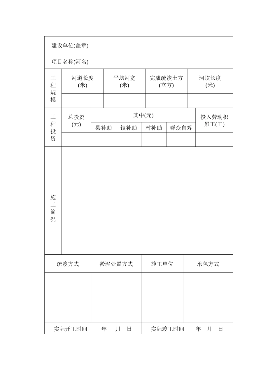 绍兴县河道疏浚工程项目验收表_第3页