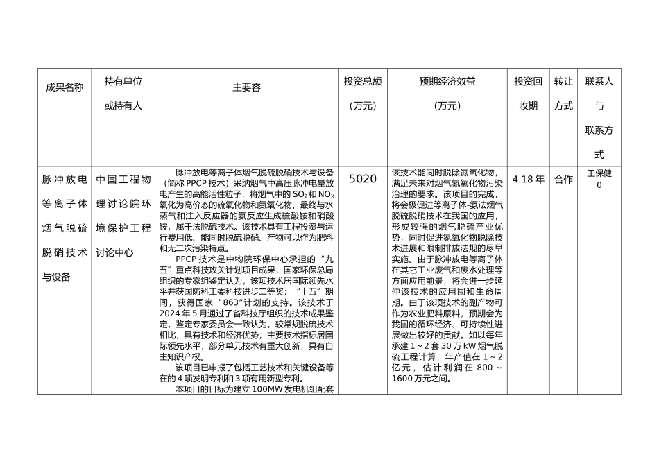 绵阳市科技成果调查表汇编_第2页