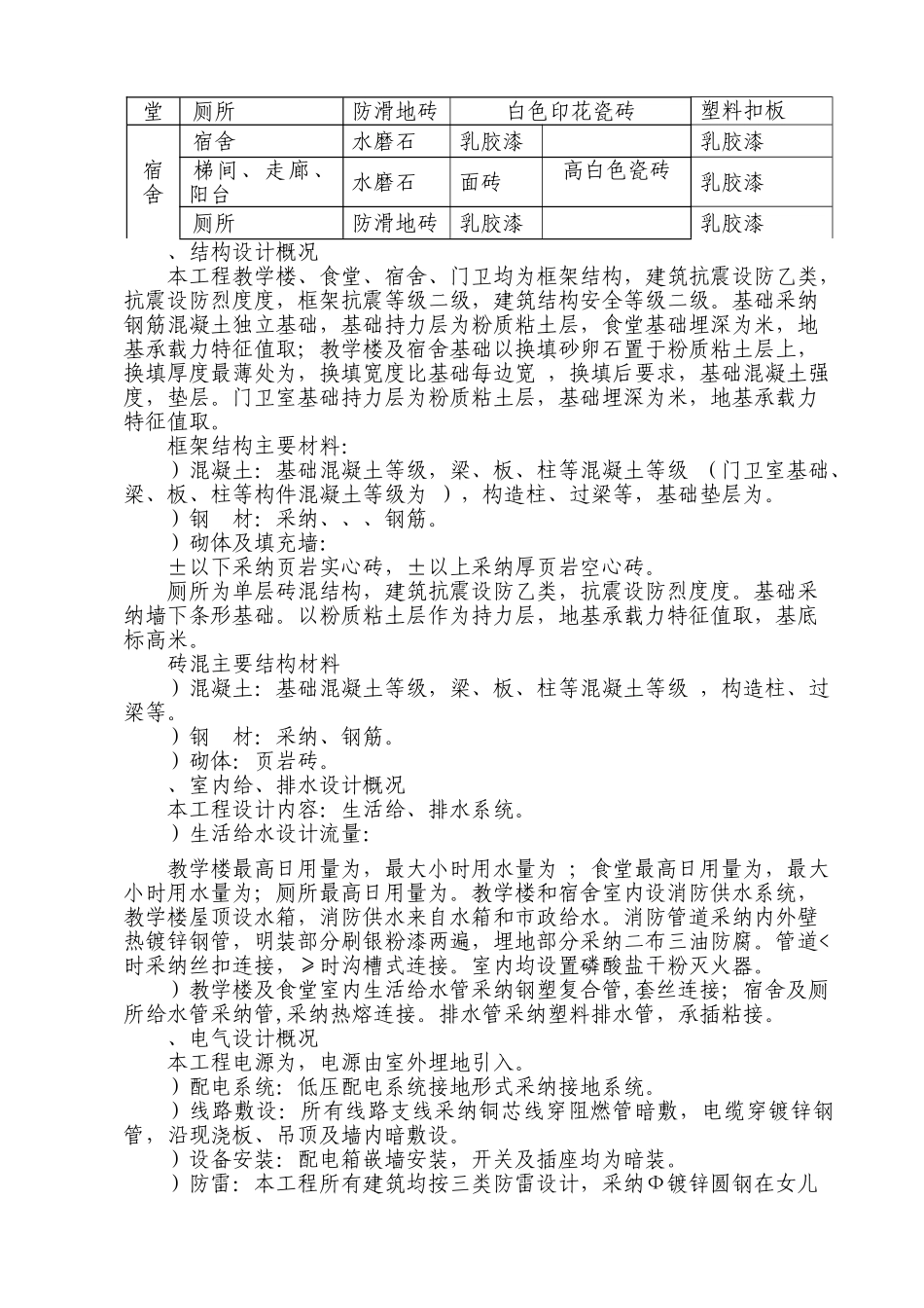 绵阳某中学教学楼及配套工程施工组织设计（灾后重建）_第3页