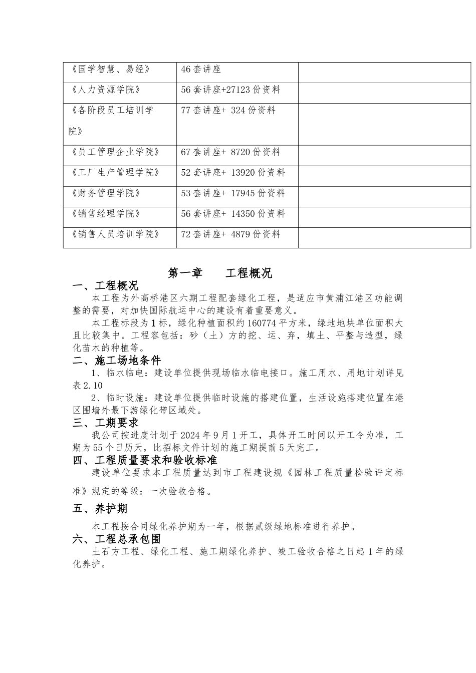 绿化工程施工设计方案例文_第2页