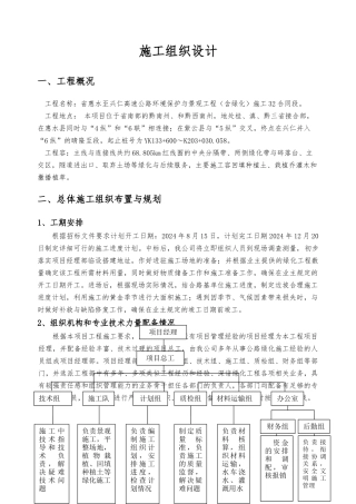 绿化工程施工设计方案方案