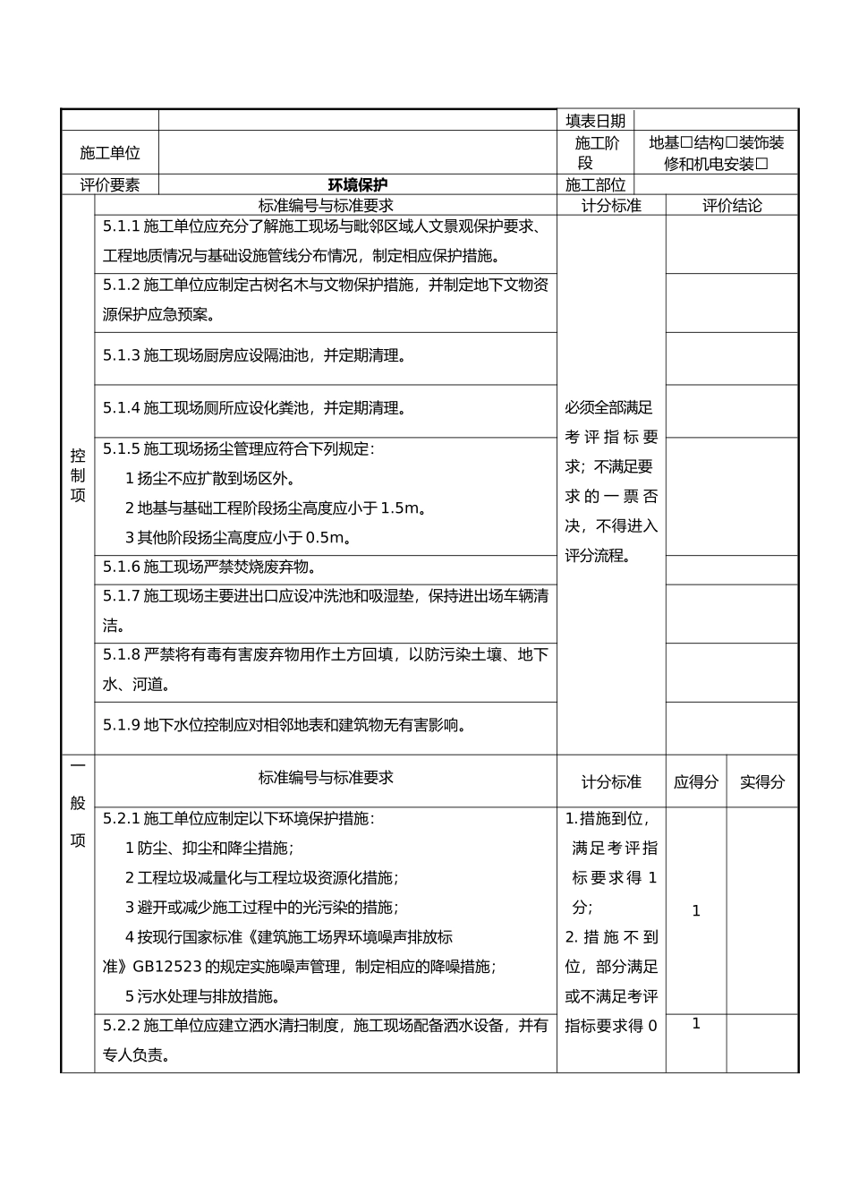 绿色施工要素评价表_第3页