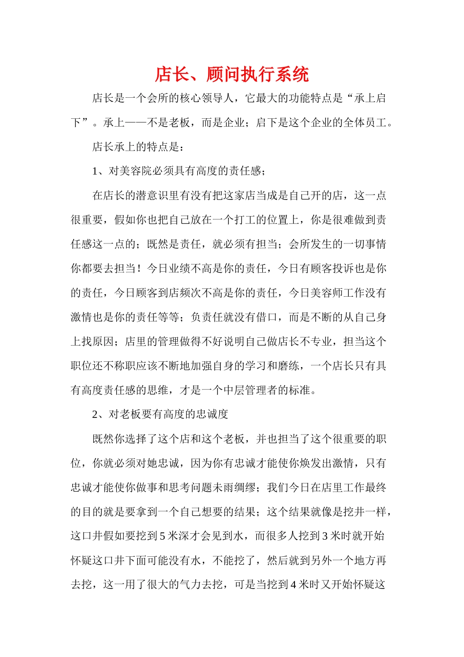 美容院店长顾问整体规划_第1页