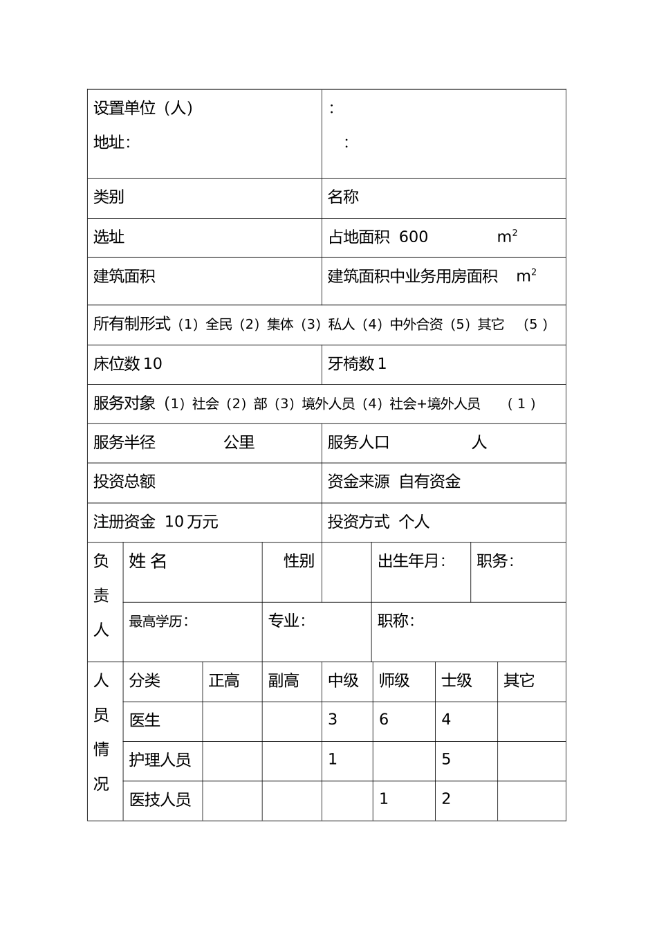 美容门诊部设置申请书_1资料全_第2页