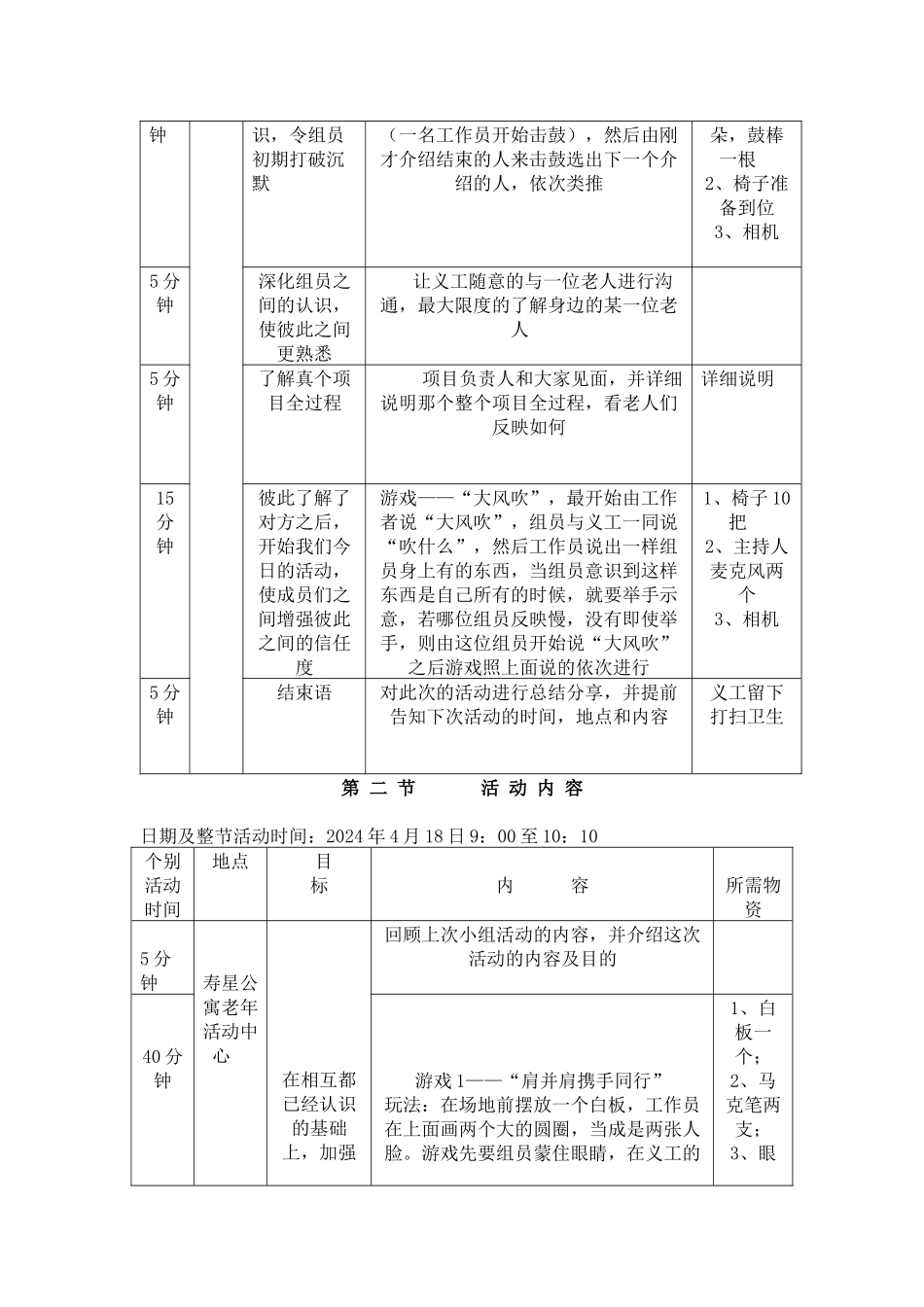 老年小组计划书_第3页