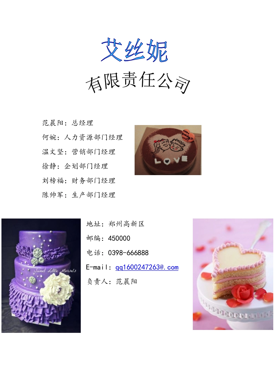 艾思妮diy蛋糕店创业计划书_第2页