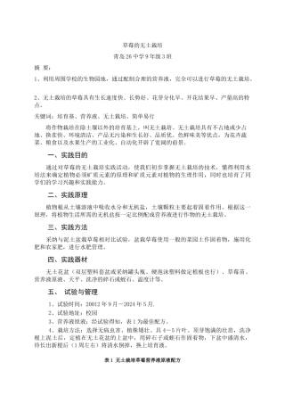 草莓的无土栽培1