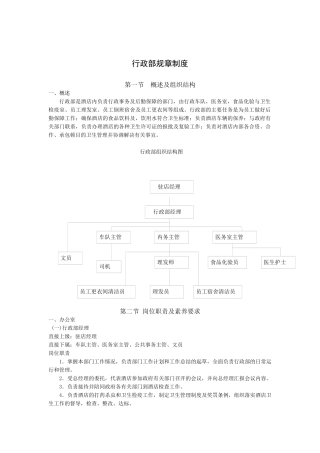 行政部规章制度（16P）