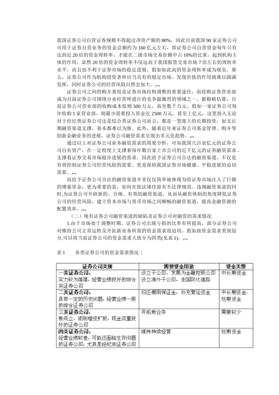 证券公司融资体制创新研究分析_第2页