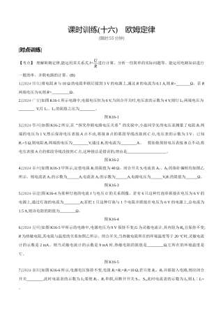 课时训练-欧姆定律