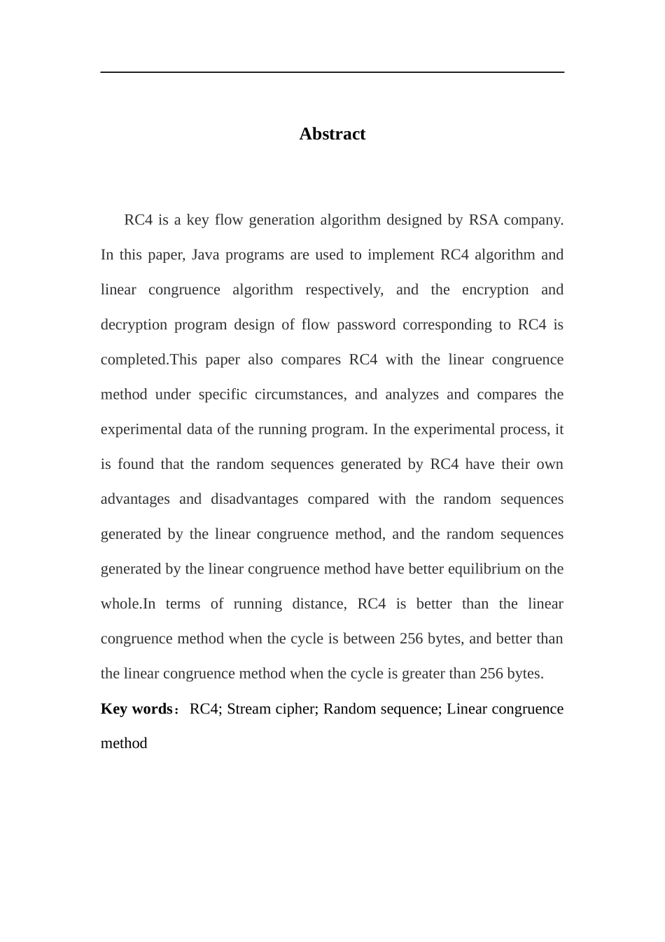 RC4程序设计和数据分析比较_第2页