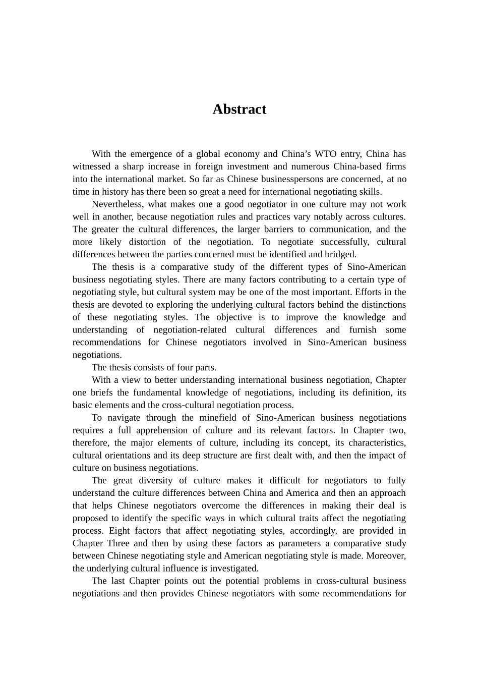 Sino-American Business Negotiations  A Cross-cultural Perspective_第3页