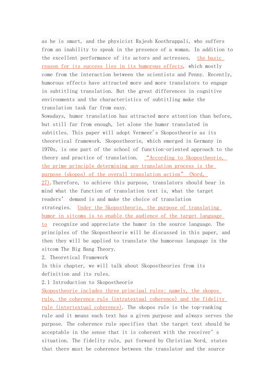 Subtitling Humor Translation in Sitcoms Based on Skopostheorie Taking The Big Bang Theory for Example_第3页