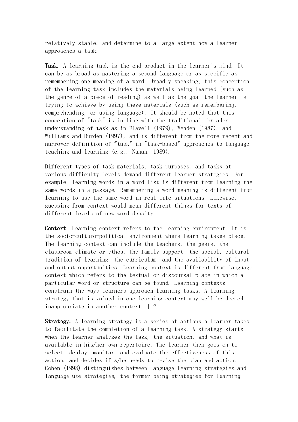 Vocabulary Learning in a Second Language Person, Task, Context and Strategies_第3页