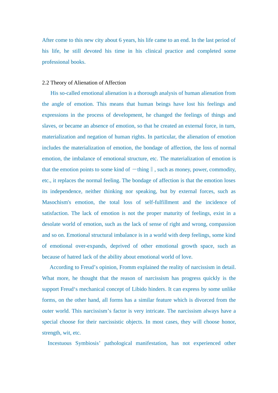 Erich Fromm's Theory of Alienation of Affection_第2页