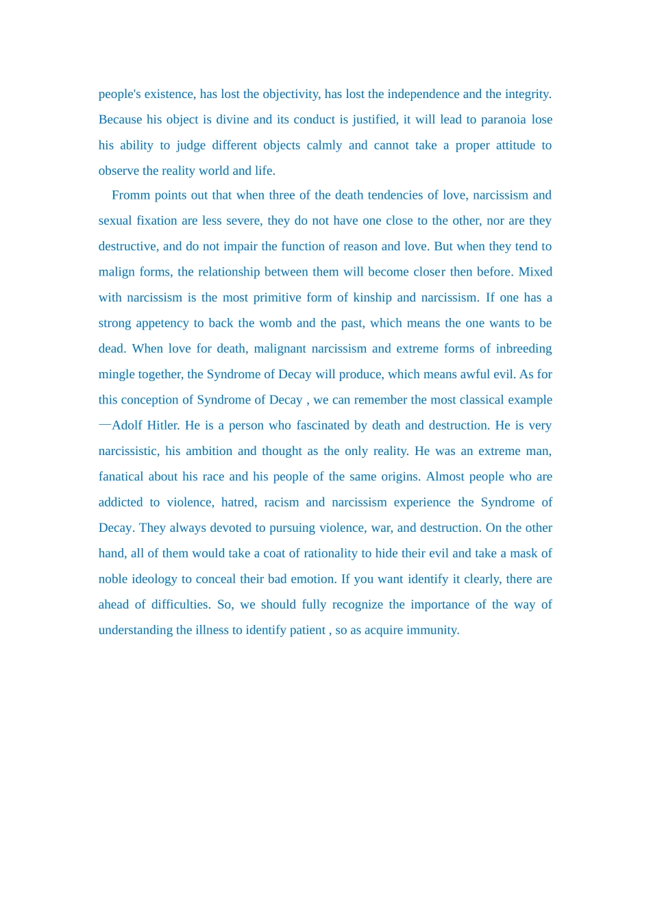 Erich Fromm's Theory of Alienation of Affection_第3页