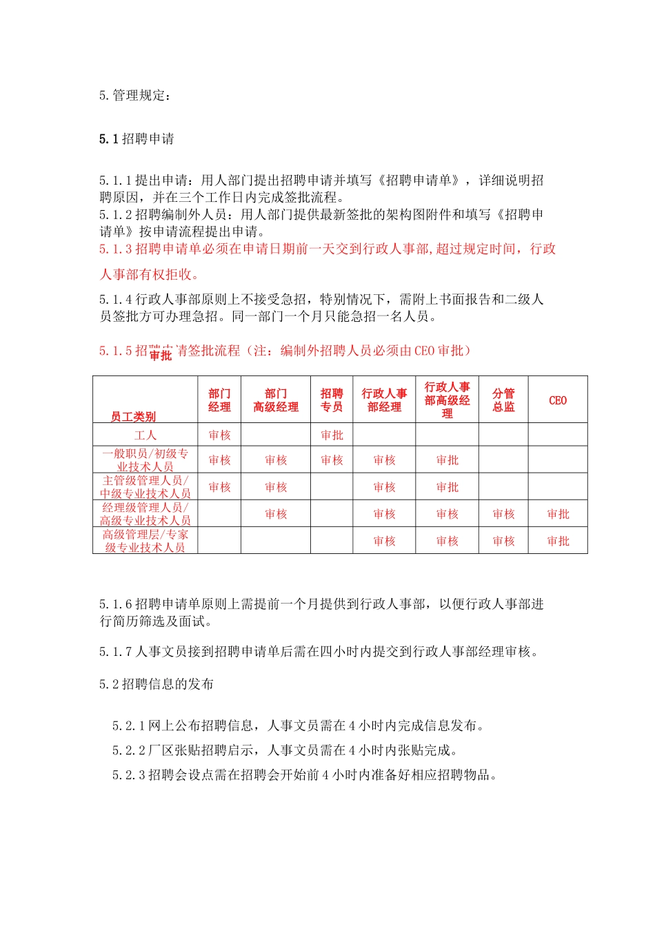 通用招聘和聘用管理制度_第2页