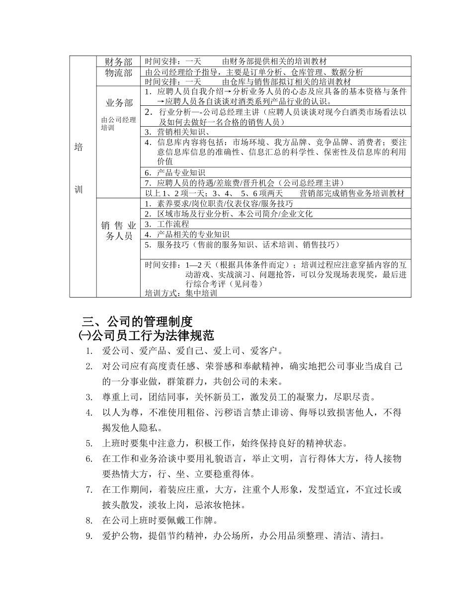 酒业有限公司运营操作方案培训资料_第3页