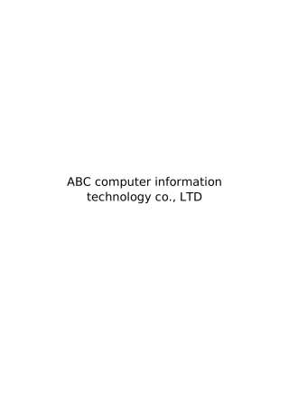 ABC computer information technology co., LTD