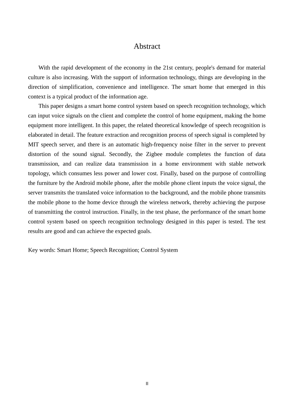 基于语音识别技术的智能家居控制系统的设计       _第2页