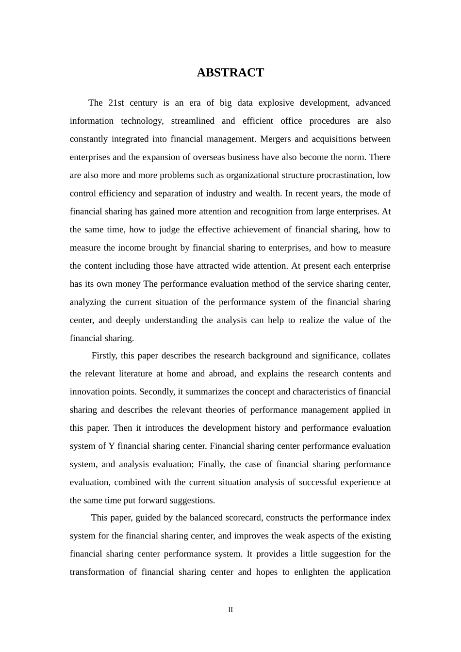 Y公司财务共享中心绩效体系的构建研究_第3页