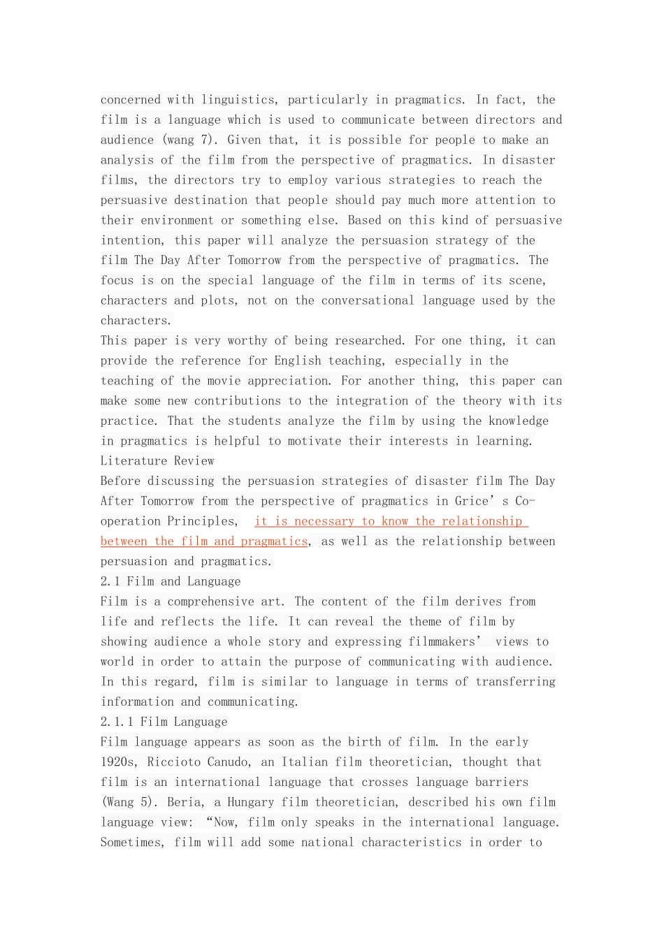 An Analysis of Persuasion Strategy of Disaster Movie The Day After Tomorrow from the Perspective of Pragmatics_第3页